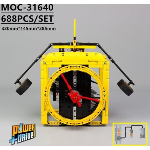 New Building Blocks MOC Balance Clock With Remantoire Fit LeGINGlys MOC-31640 Model Kits Building Blocks Bricks Toy Kid Gift
