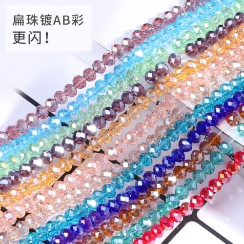 New style! 4mm/6mm/8mm AB color high quality K9 crystal glass diamond beads sew on rhinestones with holes DIY/jewelry accessory