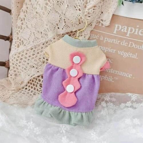 Korean Style Puppy Pet Clothes Malzis Chihuahua Dog Pet Wedding Clothes For Small Medium Dogs Shirt Pugs Fashion Dogs Costume