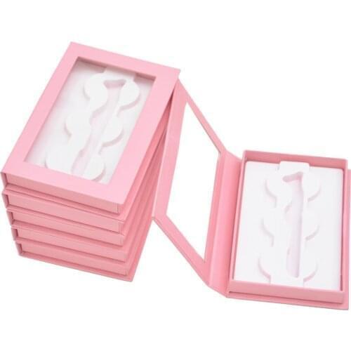 Wholesale custom logo 3/5pairs of 25mm mink lash boxes packaging eyelash box private faux cils fake strip empty case Vendors