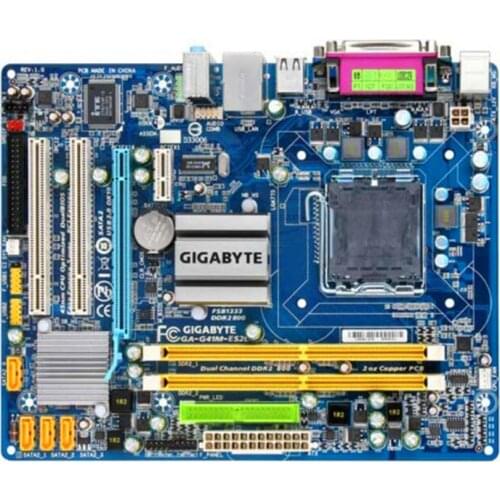 Original For Gigabyte GA-G41M-ES2L Desktop Motherboard G41M-ES2L G41 LGA 775 DDR2 8G SATA2 USB2.0 Micro-ATX G41M ES2L P5G41M LX