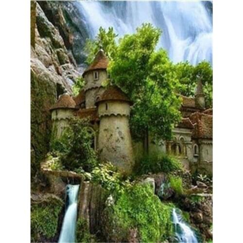 OUYIJIA5d DIY Diamond Painting Landscape Full Square Round Rhinestone Embroidery Cross Stitch Craft Tool Box Set A4 A5 Light Pad