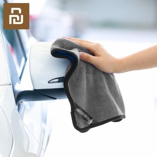 Xiaomi 30*30/30*60 Car Cleaning Towel Soft Cloth Duster Microfiber Car Wash Towel Water Absorption Anti-Static Wash Towel