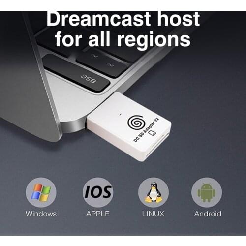 SD Card Reader Converter for Sega DC Dreamcast TF Card Game Player Adapter+CD with DreamShell Boot Loader Brand New Upgrade