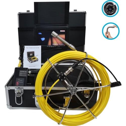 Industrial Endoscope 17mm Lens Drain Pipe Inspection Camera with 6 Adjustable LED Lights IP67 Waterproof Pipeline Sewer Camera