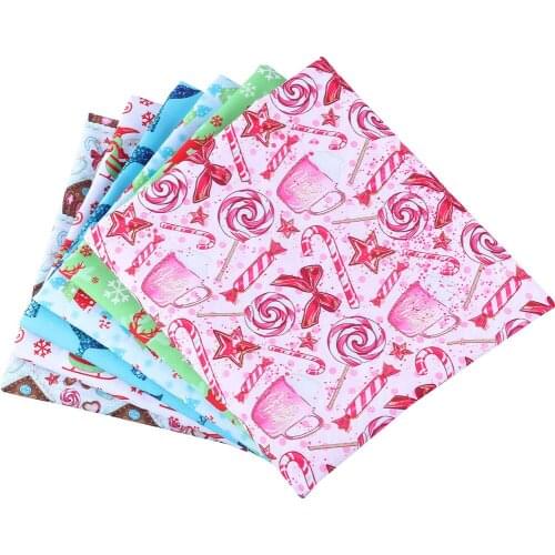 Diy 50 * 140cm/piece Christmas polyster and cotton fabric printed polyester fabric sewing home textile clothing patch patchwork