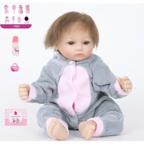 18 Inches Doll Boneca Reborn Silicone Reborn Baby Dolls Silicone Menina Baby Dolls Kids Birthday Christmas Gift Doll for Kids