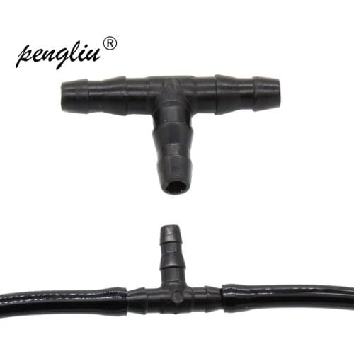 Irrigation Garden Water ConnectorsTee connector 1/4 Barbedfor a three direction 4/7mm pipe layout of dripp ers 50-pack IT129