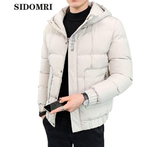 Padded jacket for men 2020 Winter new trend slimming down cotton suit winter casual and loose solid color Overcoats