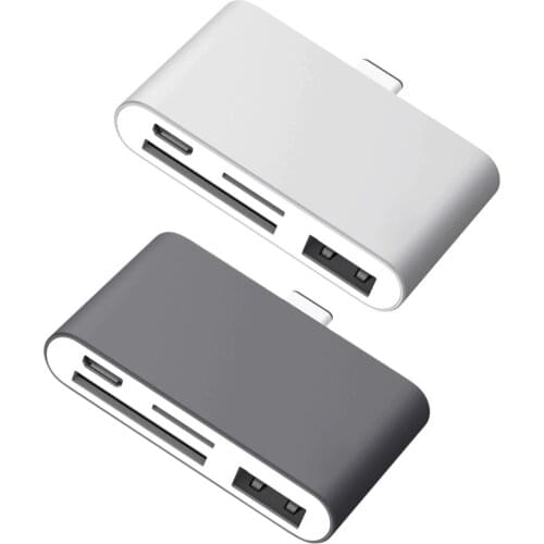 Type-C USB Type C HUB OTG Sim CF SD TF Card Reader Adapter Converter for MacBook Air Samsung Galaxy Note 8 S8 Accessories