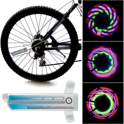 Waterproof Bicycle Spoke Light LED Bike Tyre Wheel Lamp Light Sensor Outdoor Bicycle Safety Warning Light Bicycle Accessories
