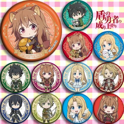 1pc The Rising of the Shield Hero Cosplay Badges Naofumi Iwatani badge 58MM gifts Brooch