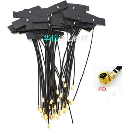 2pcs Wifi 2.4G Soft FPC antenna ZigBee bluetooth module IPEX U.FL IPX connector patch antenna high gain 5DBi