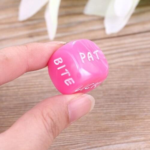 6 Pcs Acrylic Cube Love Dice Sex Position Game Toys Lovers Foreplay Prop Supply M68D