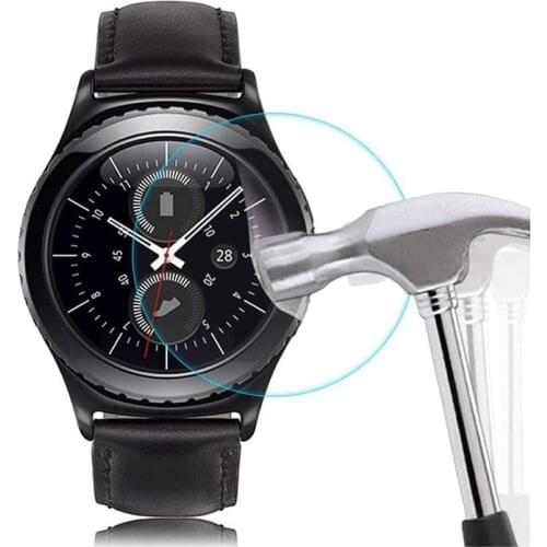 9H Hardness 2.5D Arc Edge Tempered Glass Screen Protector for Samsung Gear S2 S3 S4 Gear 2 Premium Film for Galaxy 46mm 42mm