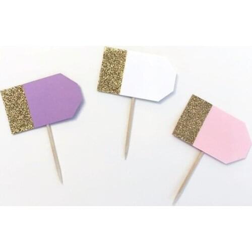 Glitter lipstickers Cupcake Toppers Engagement Party Bachelorette birthday Wedding Bridal Shower Night food picks