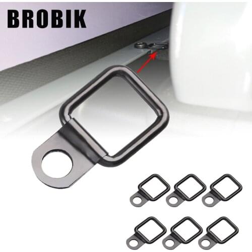 For Jeep/Wrangler 2007-onward Car Accessories Rear Trunk Cargo Surface Mount Tie-Down D-Rings Quick Release Fastener Clips