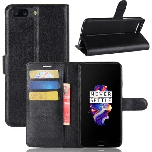 Book Style PU Leather Case Cover for Oneplus 5 Flip Wallet Phone Bags Cases with Stand for Oneplus 5