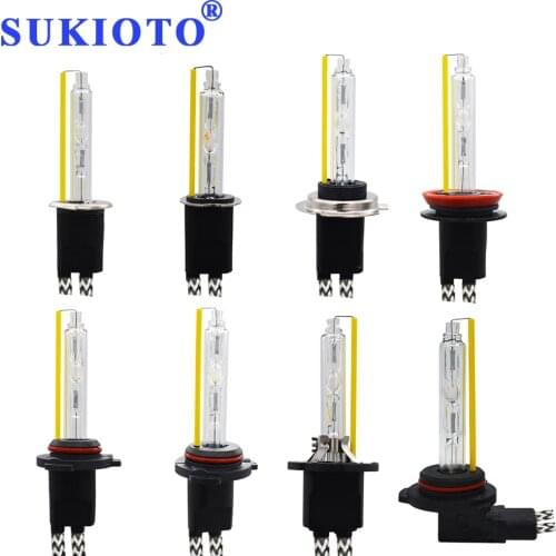 SUKIOTO Fast Bright 55W 5500K H1 H3 H7 H11 9005 9006 D2H 9012 HID Bulb HID xenon lamp conversion Bulb kit car styling Accesorry