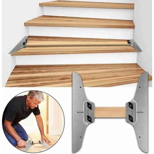 Stair Tread Template Tool Metal Stair Tread Gauge Stair Tread Measuring Tool Home Hardware Supplies Steel Stair Measuring Ruler