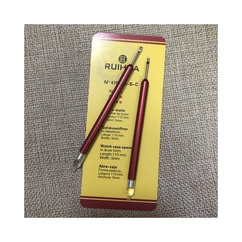 Watch repair tool to pick up the watch pointer to take the needle clamp spring clamp the other end of the pry bar can be install