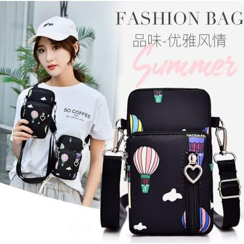 Korean Mini Bag vertical sports arm hanging neck