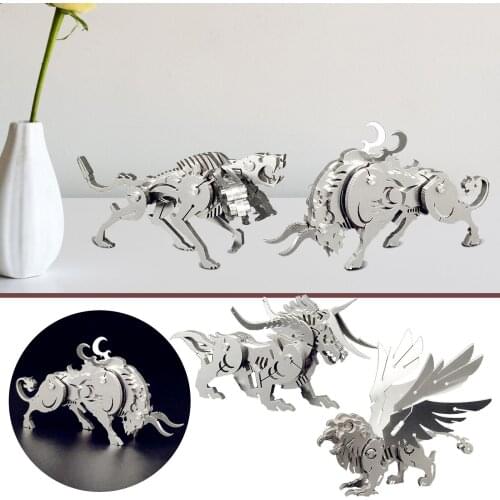 3D Metal Puzzle adult DIY 3D Laser Cut Model puzzle toys Model Mechanical Assembly Manual Stainless Steel Puzzle