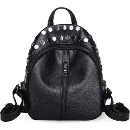 Mini Shoulder Bag Washing pu leather travel fashion multi-use package female chest bag three backpack tide package z779