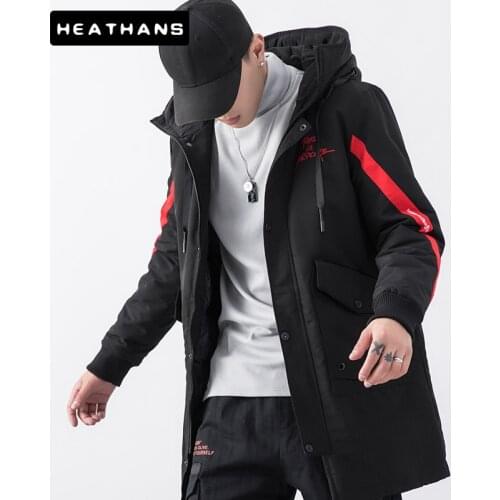 -25 Degree Mens Parkas Coat Jacket Male Cotton Clothing Fashion Casual Warm Thick Long Parka Winter Versatile Men Hooded Parkas