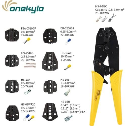 HS-03BC crimping pliers tool clamp sets wire multi-functional combination of electrician hand tools professional pressure clamp