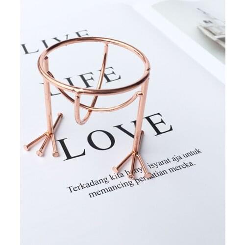 1 pc Powder Puff Stand Beauty Sponge Makeup Blender Puff Holder Metal Rack Makeup Accessory