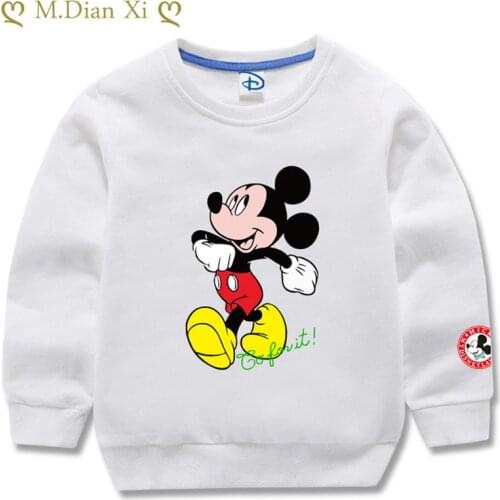 Boys and Girls Hooded Sweater 2021Spring and Autumn Baby Western Style Hooded Jacket Cartoon Shirt Bottoming Childrens Clothing