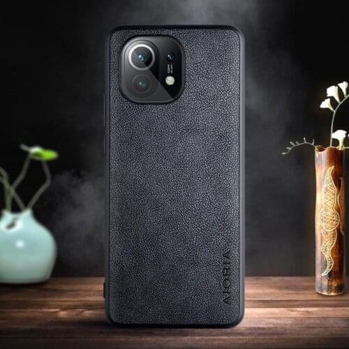 Slim Business Leather Shell Cover for Xiaomi Mi 11 Mi11 Xiao Mi 11 Xiaomi11 Matte Feeling Phone Case Fundas Coque