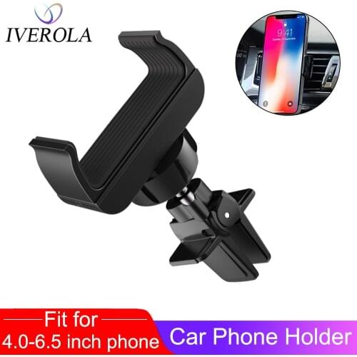 Univerola Car Phone Holder Stand Universal Air Vent Mount Holder 360 Degreen For Phone Support 4-6 inch Holder Stand in Car