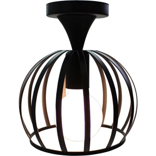 Vintage Ceiling Light Industrial Retro Iron Cage Dome Lampshade Decor for Living Room Bar Loft E27 Home Ceiling Lamp Lighting