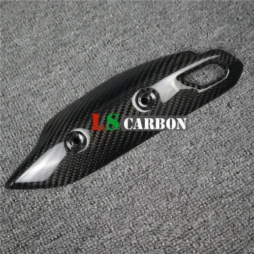 Exhaust Shield For MV Agusta Brutale 675 800 Full Carbon Fiber Motorcycle Accessories