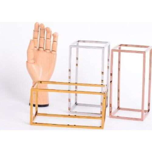 High-grade stainless steel shoe display stand shoe store window display rack midisland display rack shoe stool bag holder rack