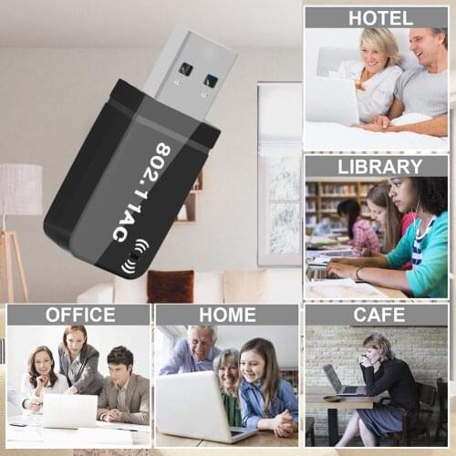 High Quality Wireless Adapter Compact Convenient USB Network Adapter With Peak Speed Wifi Dongle
