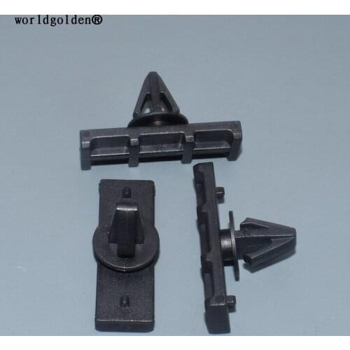 Worldgolden 100pcs plastic clip Rocker Panel Moulding Clip for Ford F6DZ-5410182-AA Sable,Taurus & Lincoln Ls2000 2002-96 On