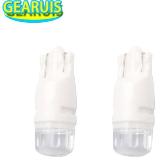 100pcs T10 ceramics 2 SMD 2835 LED 30MA Roman column Car Side License Plate Light Lamp Bulb DC 12V white amber ice blue