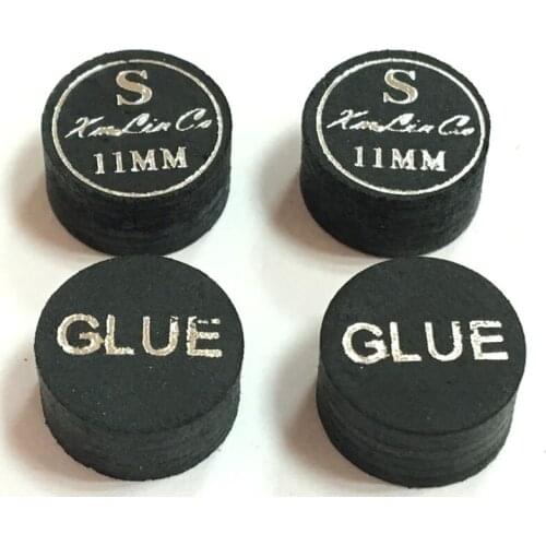 5pcs Per lot 6Layers Xmlinco 11mm Black Soft Billiard /Pool Cue Tips Freeshipping