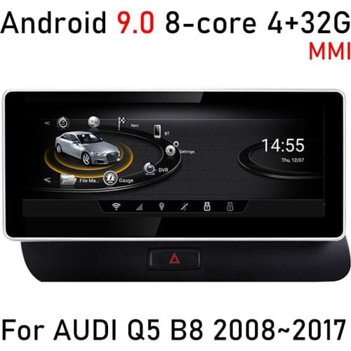 Android 9.0 8 core 4+32G For AUDI Q5 B8 2008~2017 Car multimedia Player Navigation GPS radio MMI 2G 3G RMC