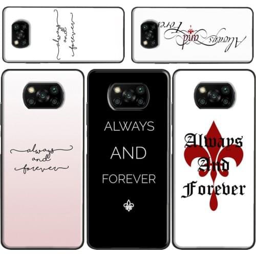 Always and Forever Vampire Diaries Case For Xiaomi Redmi Note 8 9 Pro A 9C 8T 9S Poco X3 Redmi K30 Ultra Mi Note 10 Lite 9T