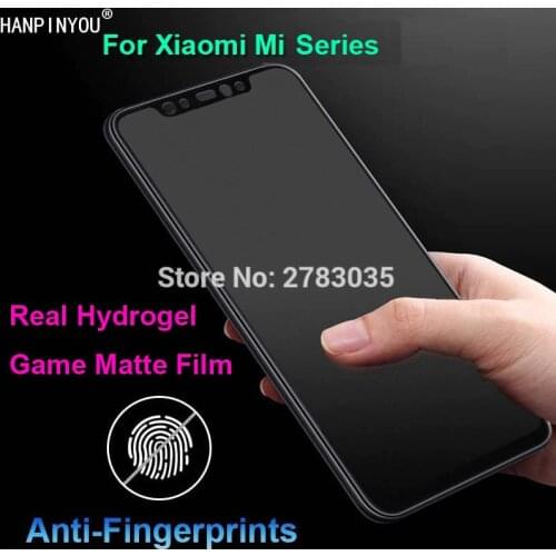 For Xiaomi Mi 9 9T 8 SE Lite Note 10 Pro Full Cover Matte Real Soft Hydrogel Film No Fingerprint Frosted Game Screen Protector