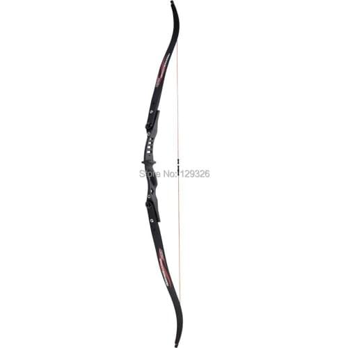 GPP 60" Takedown Recurve 20LBS Bow For Youth Beginners Game Bow Set Right/Left Hand Black