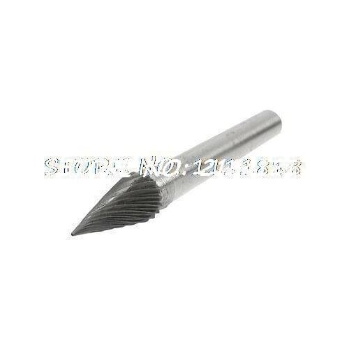 Conical Pointed Single Cut 5/16" x 2/3" Grinding Carbide Rotary Burr File