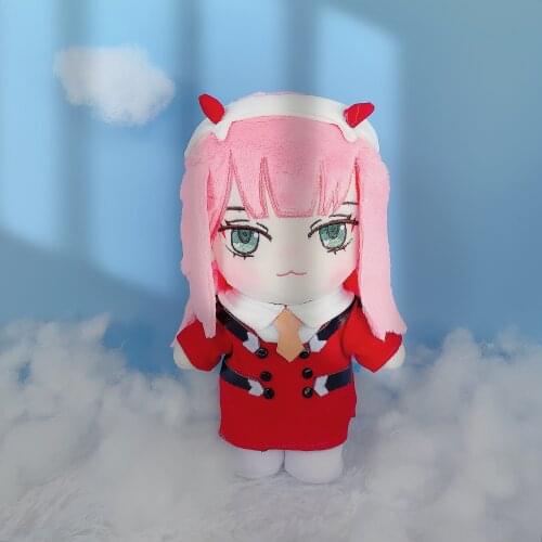 Anime DARLING in the FRANXX Cosplay Cute Plush Toys ZERO TWO Stuffed Change Clothes Dolls Plushie Gift