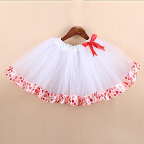 2021 Girls New Tutu Candy Skirt Clothes Mini Pettiskirt Princess Child Party Dance Rainbow Elastic 2-7T White Tulle Skirts