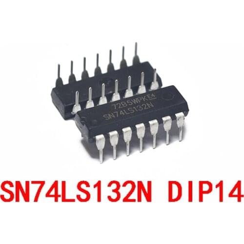 Brand new original imported sn74ls132n dip14 4 2-input NAND gate Schmidt trigger 2pcs