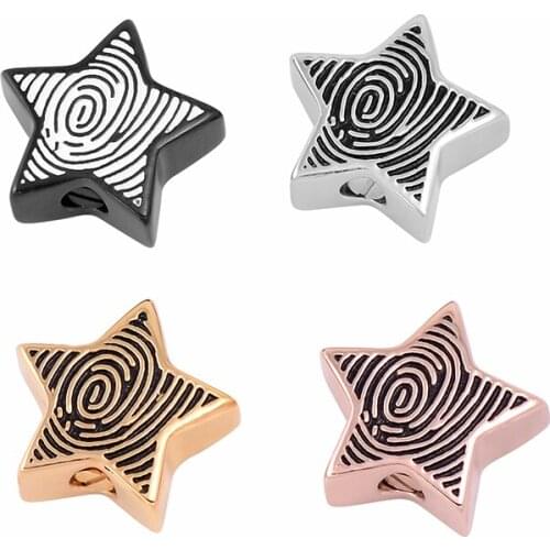 IJD9728 Hold Finger Print Star Cremation Ashes Necklace Pendant For Women Men Keepsake Memorial Urn Jewelry With Funeral Ashes